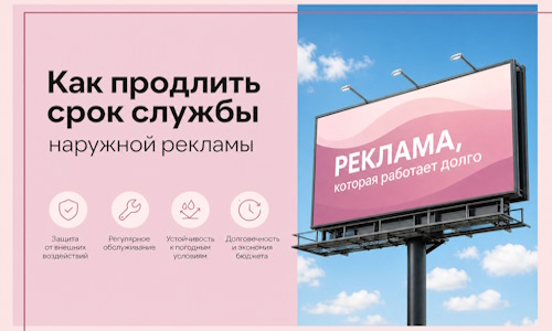 Как продлить срок службы наружной рекламы в  Южноуральске
